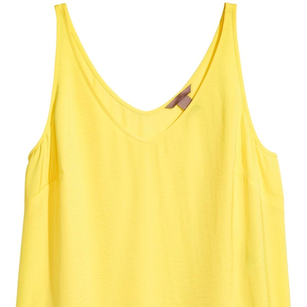 H&M+ Yellow Summer Spring EASTER Vibrant Womens Tank Top Plus Size 18 XL-XXL